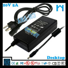New style for Led strip 20V 5a ac/dc 100w switching power adapter